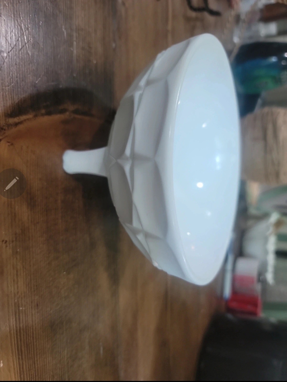 White Decorative Ceramic Pedestal Bowl - Home Accents